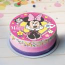 Essbarer Tortenaufleger "MINNIE MAUS PINK" 20 cm